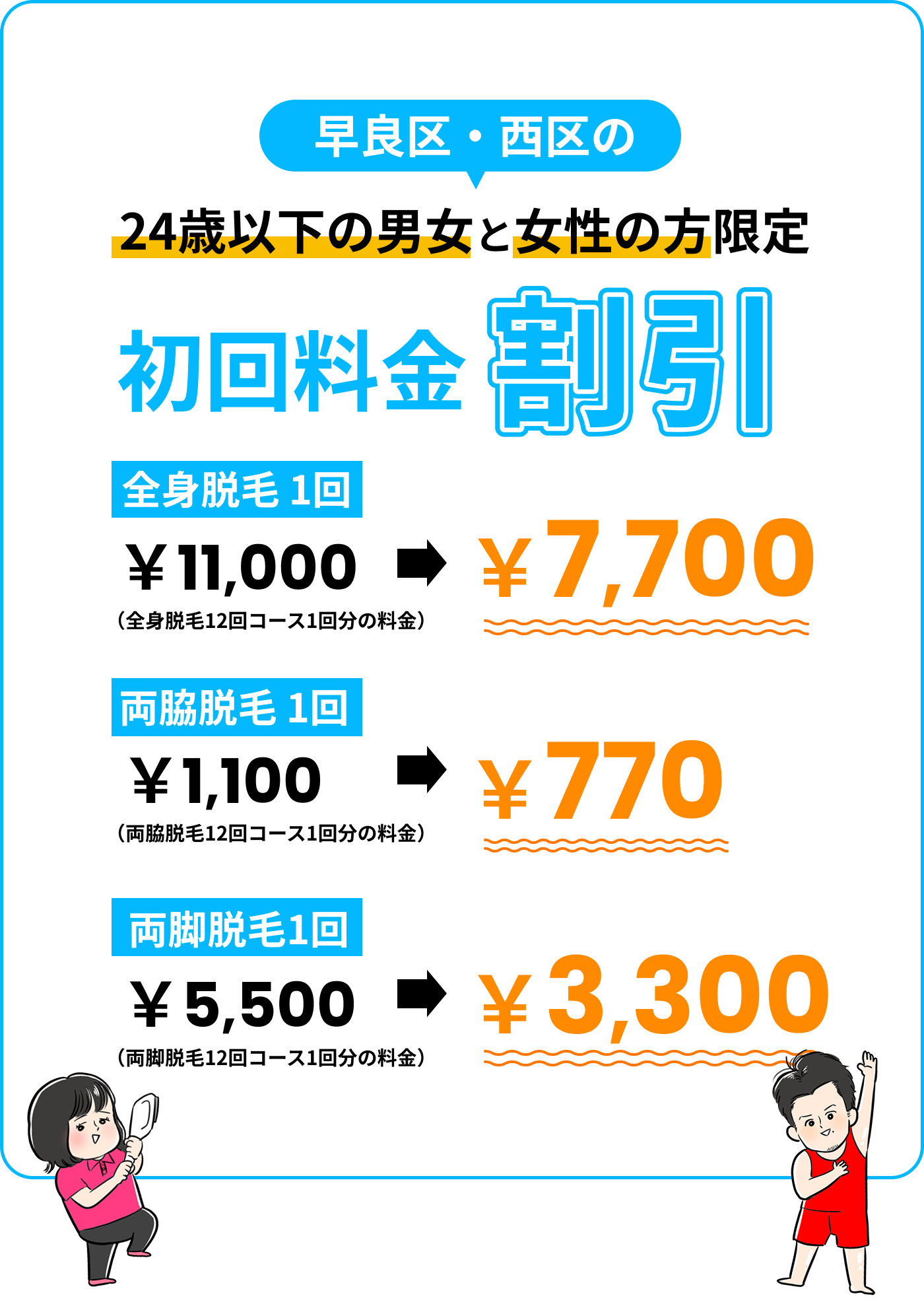 脱毛キャンペーン料金